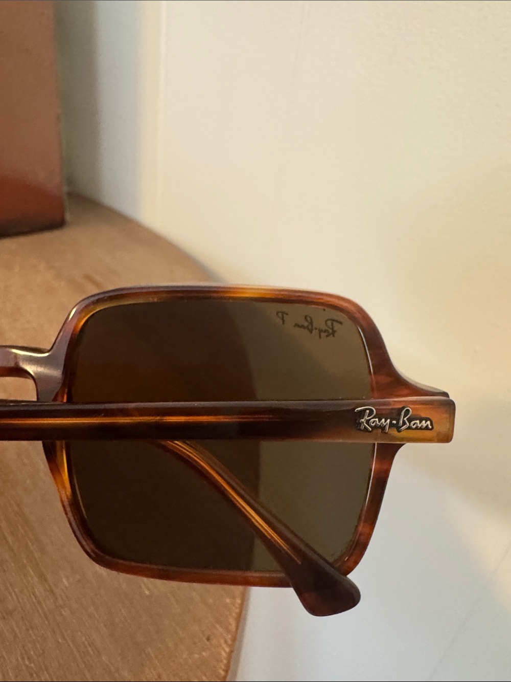 Ray-Ban Brown Tortoiseshell Polarized Sunglasses - Picture 4 of 6